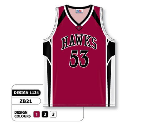 Athletic Knit Custom Sublimated Basketball Jersey Design 1134 (ZB21-1134)