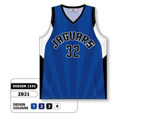 Athletic Knit Custom Sublimated Basketball Jersey Design 1141 (ZB21-1141)
