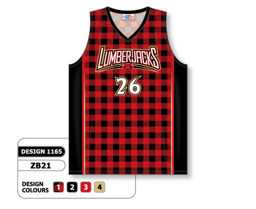 Athletic Knit Custom Sublimated Basketball Jersey Design 1165 (ZB21-1165)