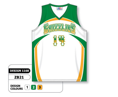 Athletic Knit Custom Sublimated Basketball Jersey Design 1168 (ZB21-1168)
