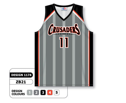Athletic Knit Custom Sublimated Basketball Jersey Design 1174 (ZB21-1174)