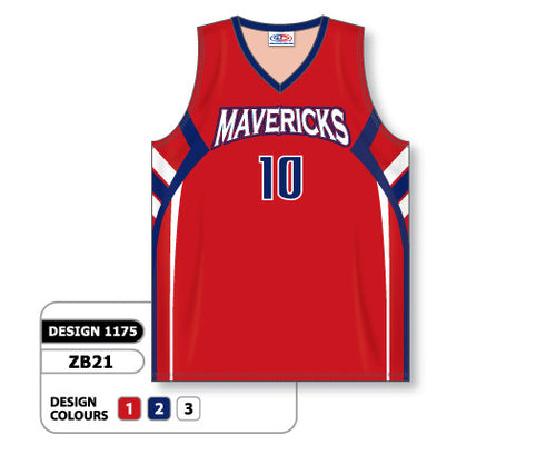 Athletic Knit Custom Sublimated Basketball Jersey Design 1175 (ZB21-1175)