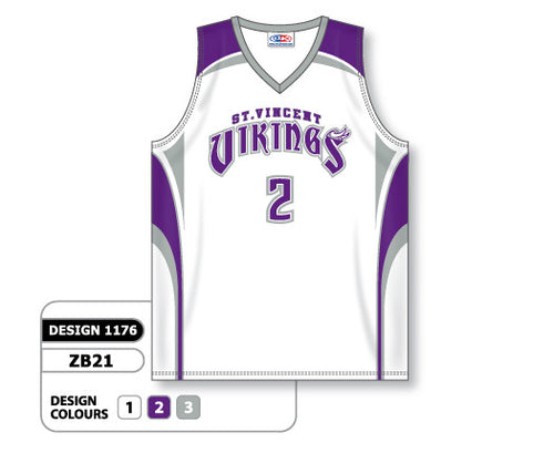 Athletic Knit Custom Sublimated Basketball Jersey Design 1176 (ZB21-1176)