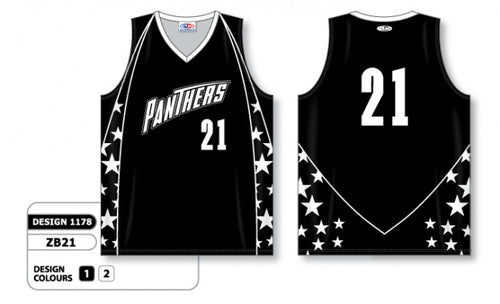 Athletic Knit Custom Sublimated Basketball Jersey Design 1178 (ZB21-1178)