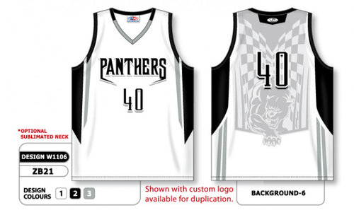 Athletic Knit Custom Sublimated Basketball Jersey Design W1106 (ZB21-W1106)