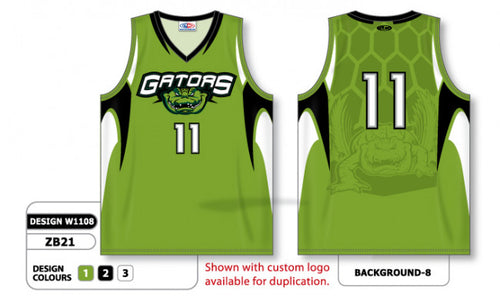 Athletic Knit Custom Sublimated Basketball Jersey Design W1108 (ZB21-W1108)
