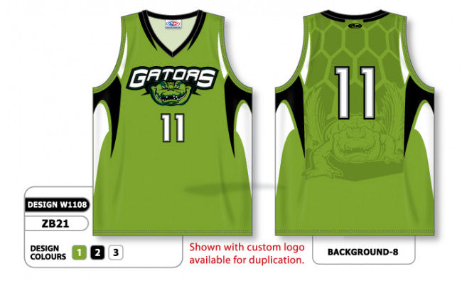 Green And Black Basketball Jersey Design Sublimation