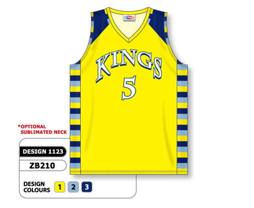 Athletic Knit Custom Sublimated Basketball Jersey Design 1123 (ZB210-1123)
