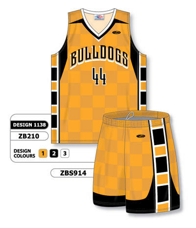 Athletic Knit Custom Sublimated Matching Basketball Uniform Set Design 1138 (ZB210S-1138)