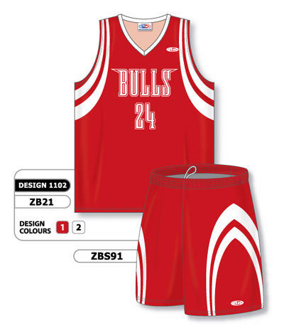 Athletic Knit Custom Sublimated Matching Basketball Uniform Set Design 1102 (ZB21S-1102)