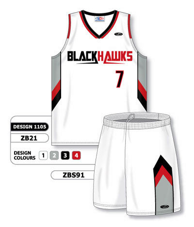 Athletic Knit Custom Sublimated Matching Basketball Uniform Set Design 1105 (ZB21S-1105)