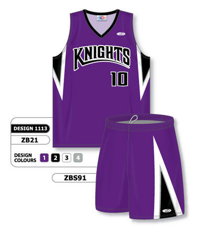 Athletic Knit Custom Sublimated Matching Basketball Uniform Set Design 1113 (ZB21S-1113)