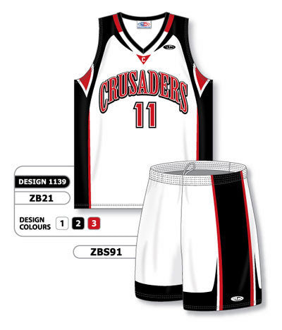 Athletic Knit Custom Sublimated Matching Basketball Uniform Set Design 1139 (ZB21S-1139)