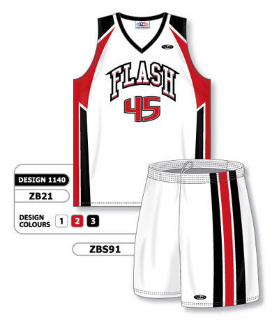 Athletic Knit Custom Sublimated Matching Basketball Uniform Set Design 1140 (ZB21S-1140)