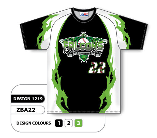 Athletic Knit Custom Sublimated Crew Neck Softball Jersey Design 1219 | Custom Apparel | Mens | Softball | Sublimated Apparel | Jerseys Youth M