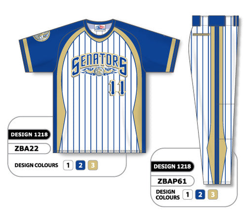 Athletic Knit Custom Sublimated Matching Softball Uniform Set Design 1218 (ZSB22S-1218)
