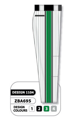 Athletic Knit Custom Sublimated Baseball Pant Design 1104 (ZBAP61-1104)