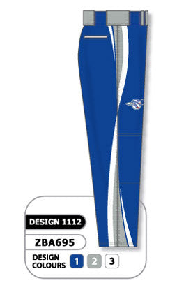 Athletic Knit Custom Sublimated Softball Pant Design 1112 (ZSBP61-1112)