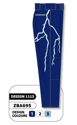 Athletic Knit Custom Sublimated Softball Pant Design 1113 (ZSBP61-1113)