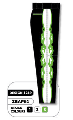Athletic Knit Custom Sublimated Baseball Pant Design 1219 (ZBAP61-1219)