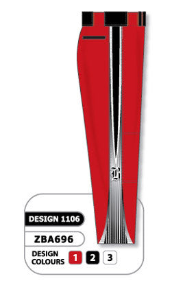 Athletic Knit Custom Sublimated Baseball Pant Design 1106 (ZBAP610-1106)