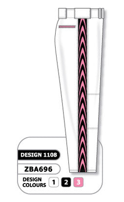 Athletic Knit Custom Sublimated Baseball Pant Design 1108 (ZBAP610-1108)