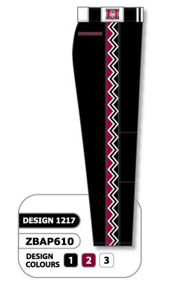 Athletic Knit Custom Sublimated Softball Pant Design 1217 (ZSBP610-1217)