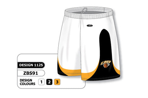 Athletic Knit Custom Sublimated Basketball Short Design 1125 (ZBS91-1125)