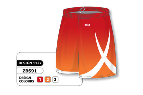Athletic Knit Custom Sublimated Basketball Short Design 1127 (ZBS91-1127)