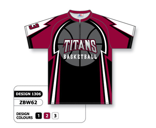 Athletic Knit Custom Sublimated Basketball Shooting Shirt Design 1306 (ZBW62-1306)