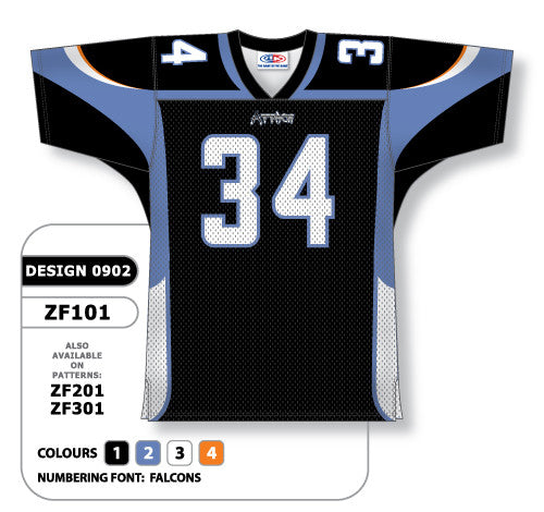 Athletic Knit Custom Sublimated Football Jersey Design 0902 (ZF101-0902)