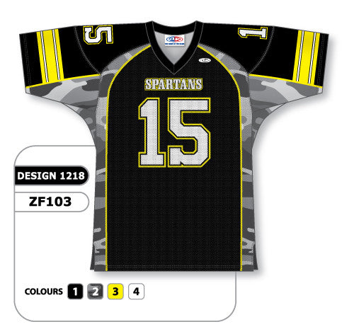Athletic Knit Custom Sublimated Football Jersey Design 1218 (ZF103-1218)