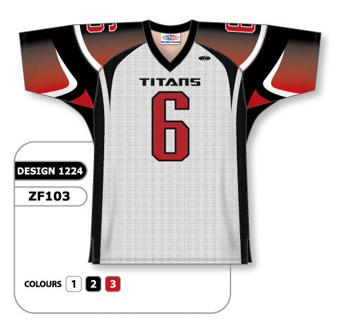 Athletic Knit Custom Sublimated Football Jersey Design 1224 (ZF103-1224)