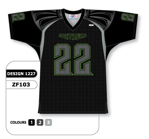 Athletic Knit Custom Sublimated Football Jersey Design 1227 (ZF103-1227)