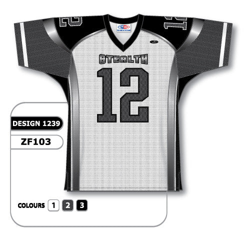 Athletic Knit Custom Sublimated Football Jersey Design 1239 (ZF103-1239)