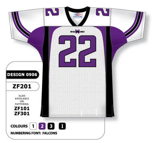 Athletic Knit Custom Sublimated Football Jersey Design 0906 (ZF201-0906)