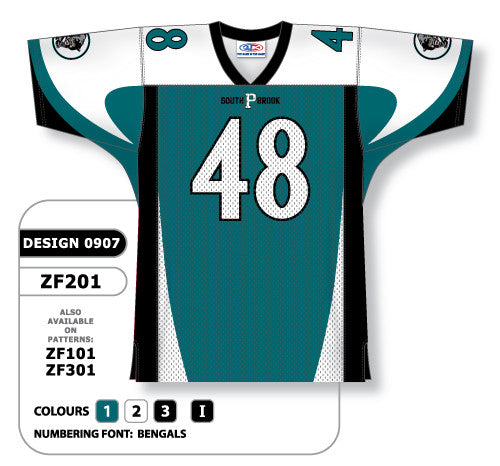Athletic Knit Custom Sublimated Football Jersey Design 0907 (ZF201-0907)
