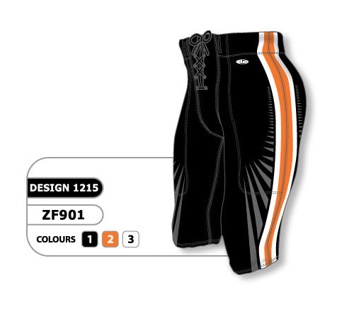 Athletic Knit Custom Sublimated Football Pant Design 1215 (ZF901-1215)