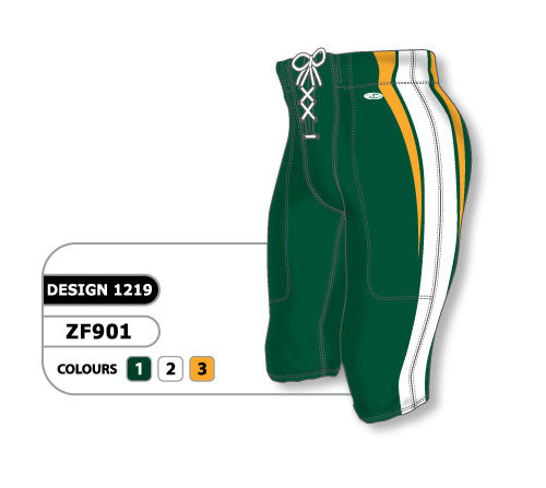 Athletic Knit Custom Sublimated Football Pant Design 1219 (ZF901-1219)