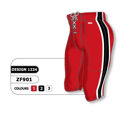 Athletic Knit Custom Sublimated Football Pant Design 1224 (ZF901-1224)