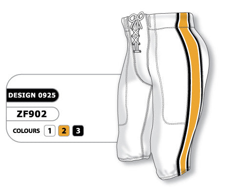 Athletic Knit Custom Sublimated Football Pant Design 0925 (ZF902-0925)