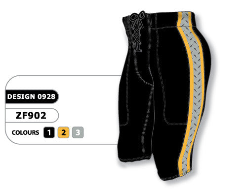 Athletic Knit Custom Sublimated Football Pant Design 0928 (ZF902-0928)