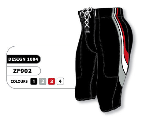 Athletic Knit Custom Sublimated Football Pant Design 1004 (ZF902-1004)