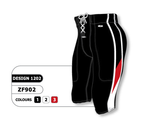 Athletic Knit Custom Sublimated Football Pant Design 1202 (ZF902-1202)