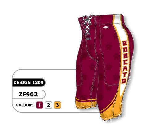 Athletic Knit Custom Sublimated Football Pant Design 1209 (ZF902-1209)