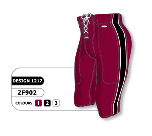 Athletic Knit Custom Sublimated Football Pant Design 1217 (ZF902-1217)