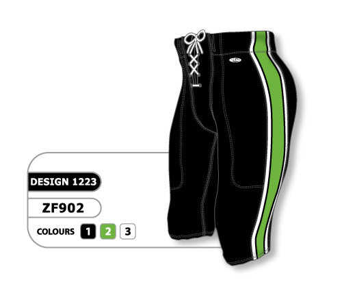 Athletic Knit Custom Sublimated Football Pant Design 1223 (ZF902-1223)