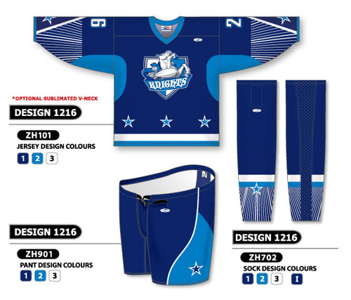 Athletic Knit Custom Sublimated Hockey Uniform Design 1216 (ZH101S-1216)