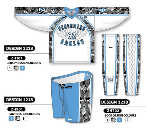 Athletic Knit Custom Sublimated Hockey Uniform Design 1218 (ZH101S-1218)