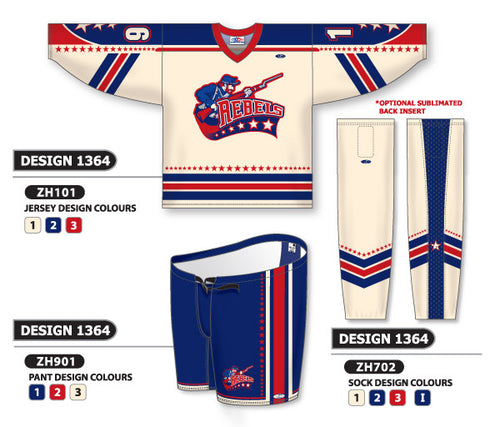 Athletic Knit Custom Sublimated Hockey Uniform Design 1364 (ZH101S-1364)